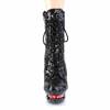 Pleaser - BLONDIER1020 Bottes de plateforme, Pole dance chaussures - Chaussures de pole dance - Noir/Rouge Product image
